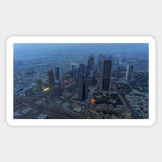 DUBAI CITYSCAPE Sticker by likbatonboot